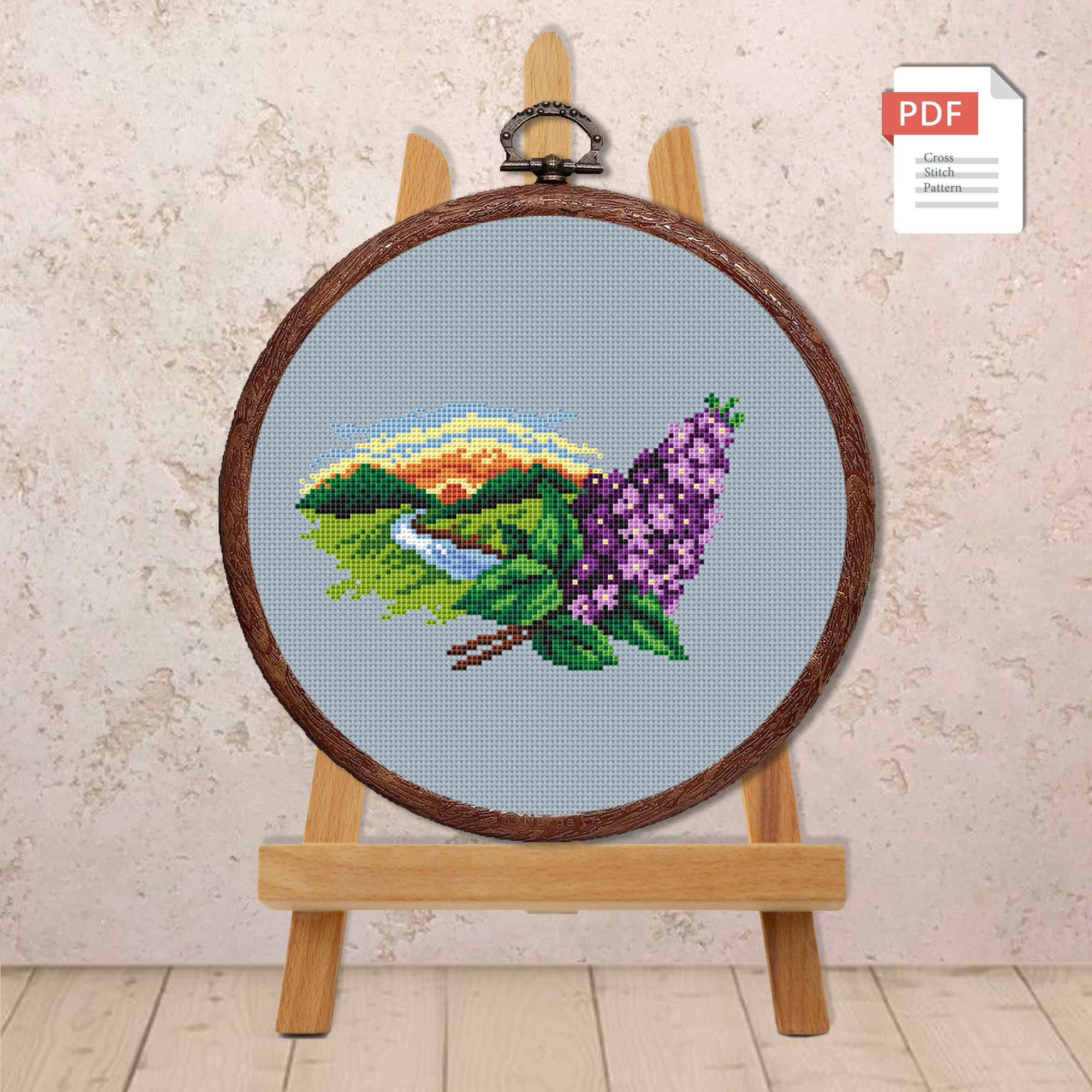 Flowers April Cross Stitch Pattern #fl.119 - Image 2