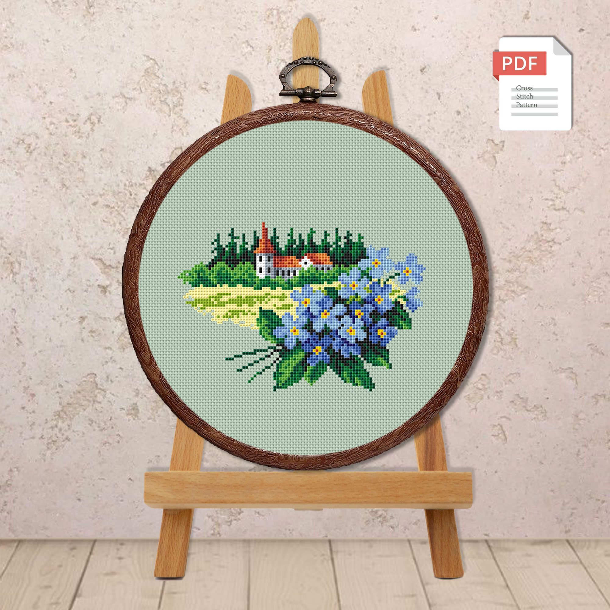 Flowers June Cross Stitch Pattern #fl.121 - Image 2