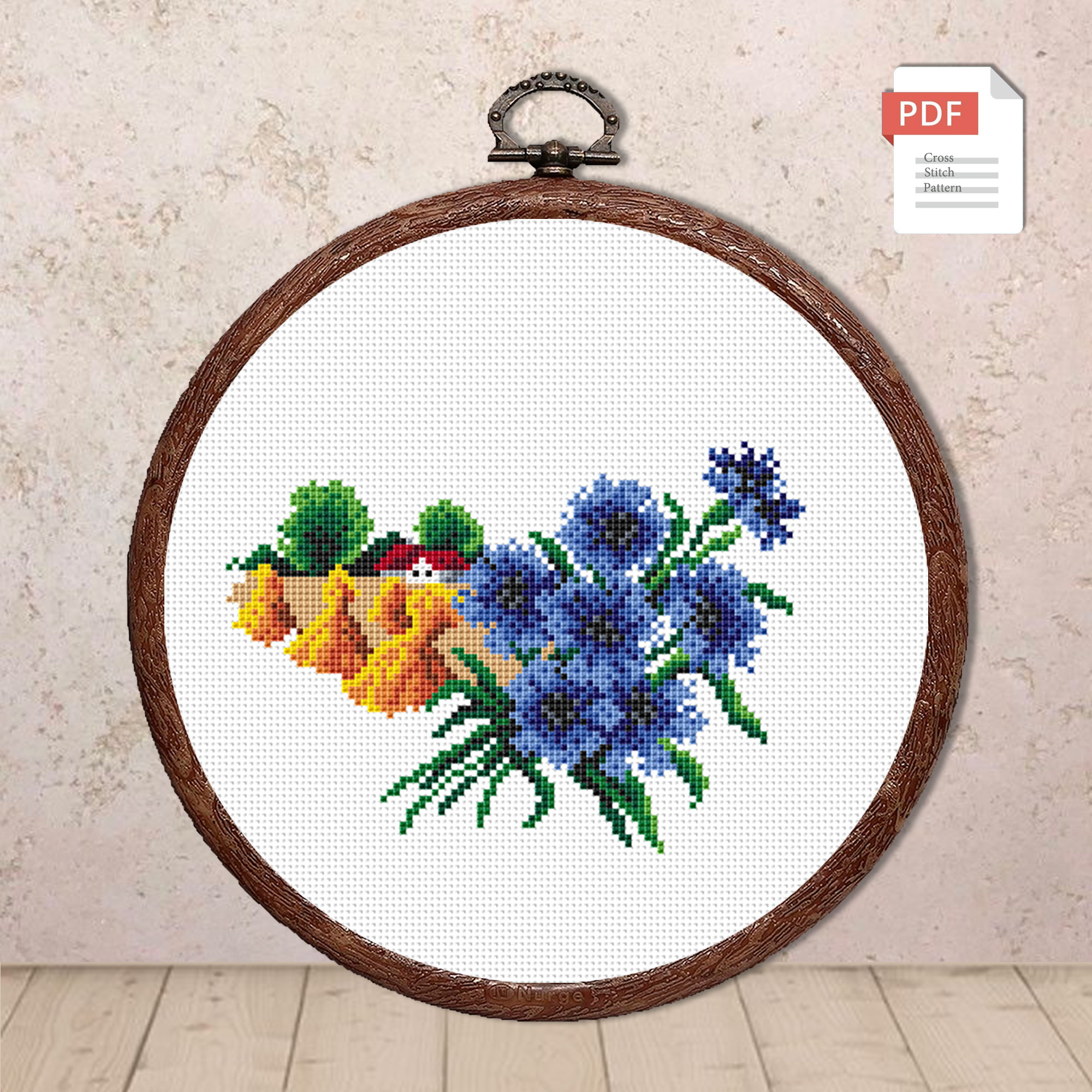 Flowers August Cross Stitch Pattern #fl.123