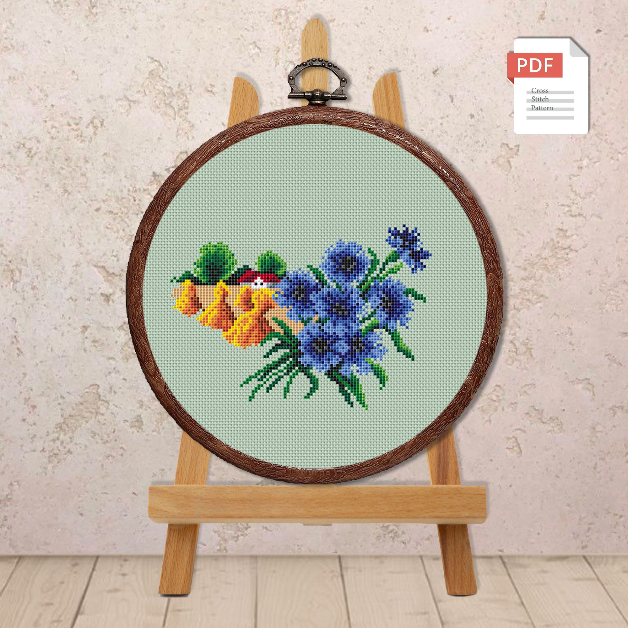 Flowers August Cross Stitch Pattern #fl.123 - Image 2