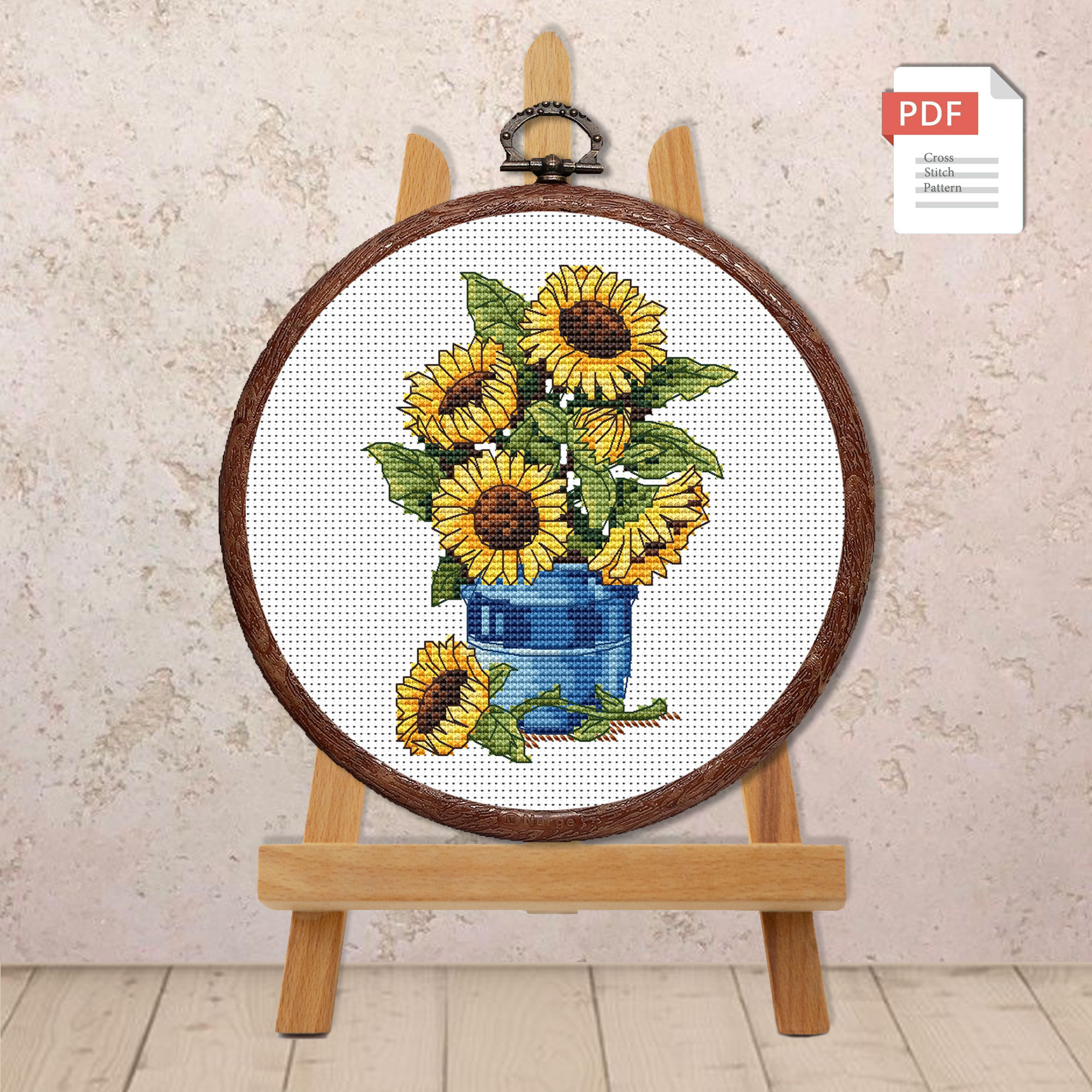 Sunflowers Cross Stitch Pattern #fl.129 - Image 2