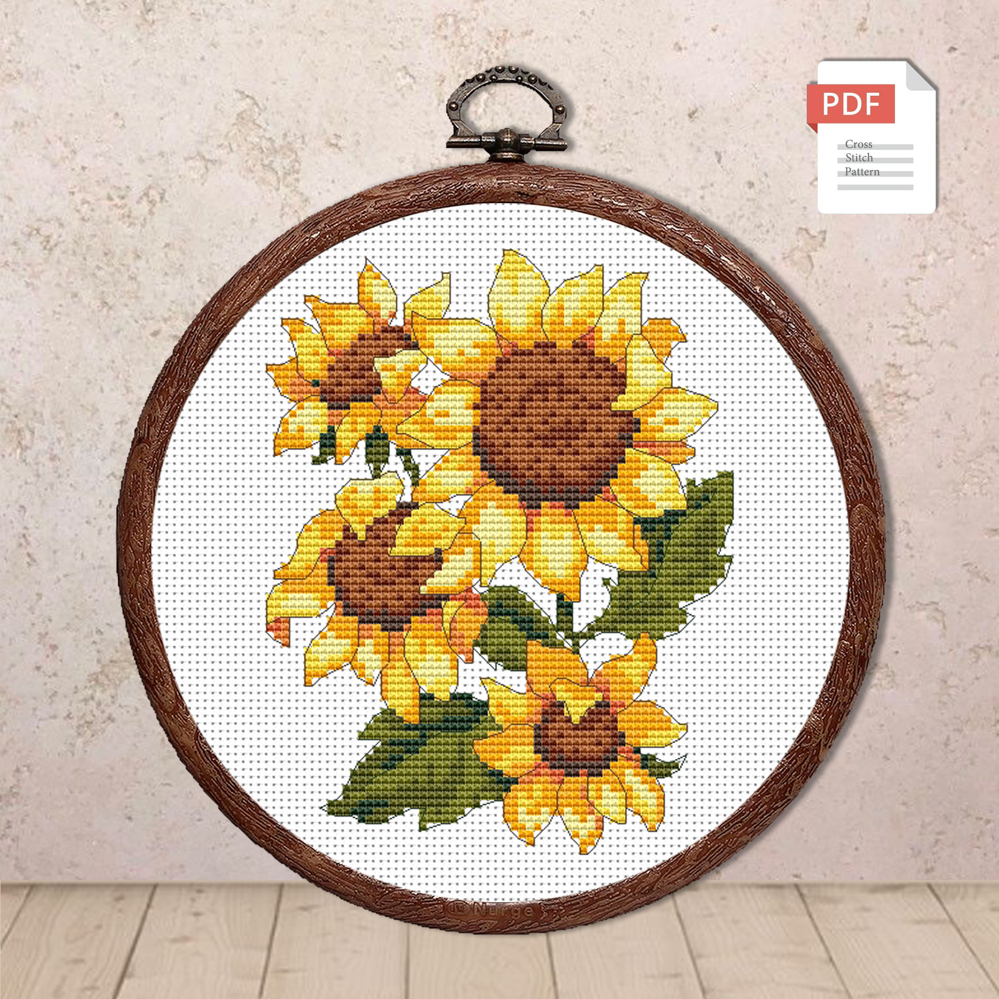 Sunflowers Cross Stitch Pattern #fl.130