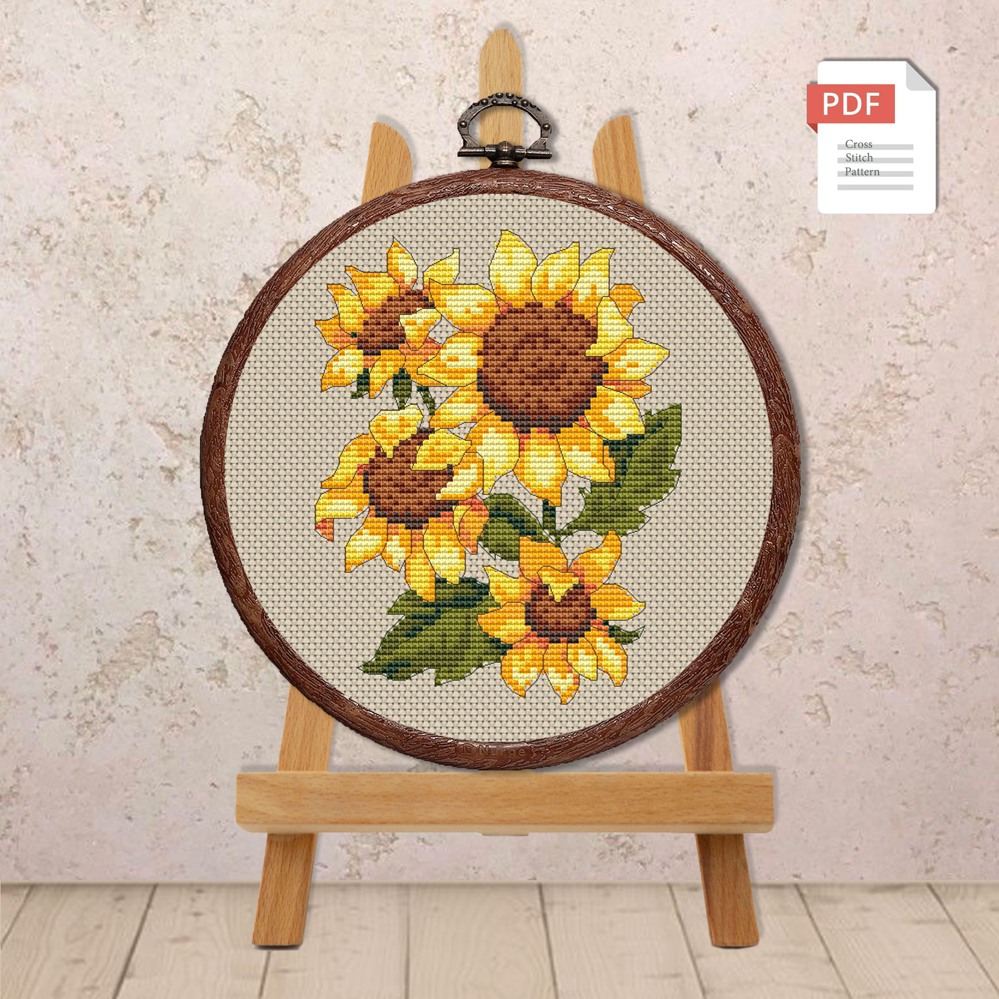 Sunflowers Cross Stitch Pattern #fl.130 - Image 2