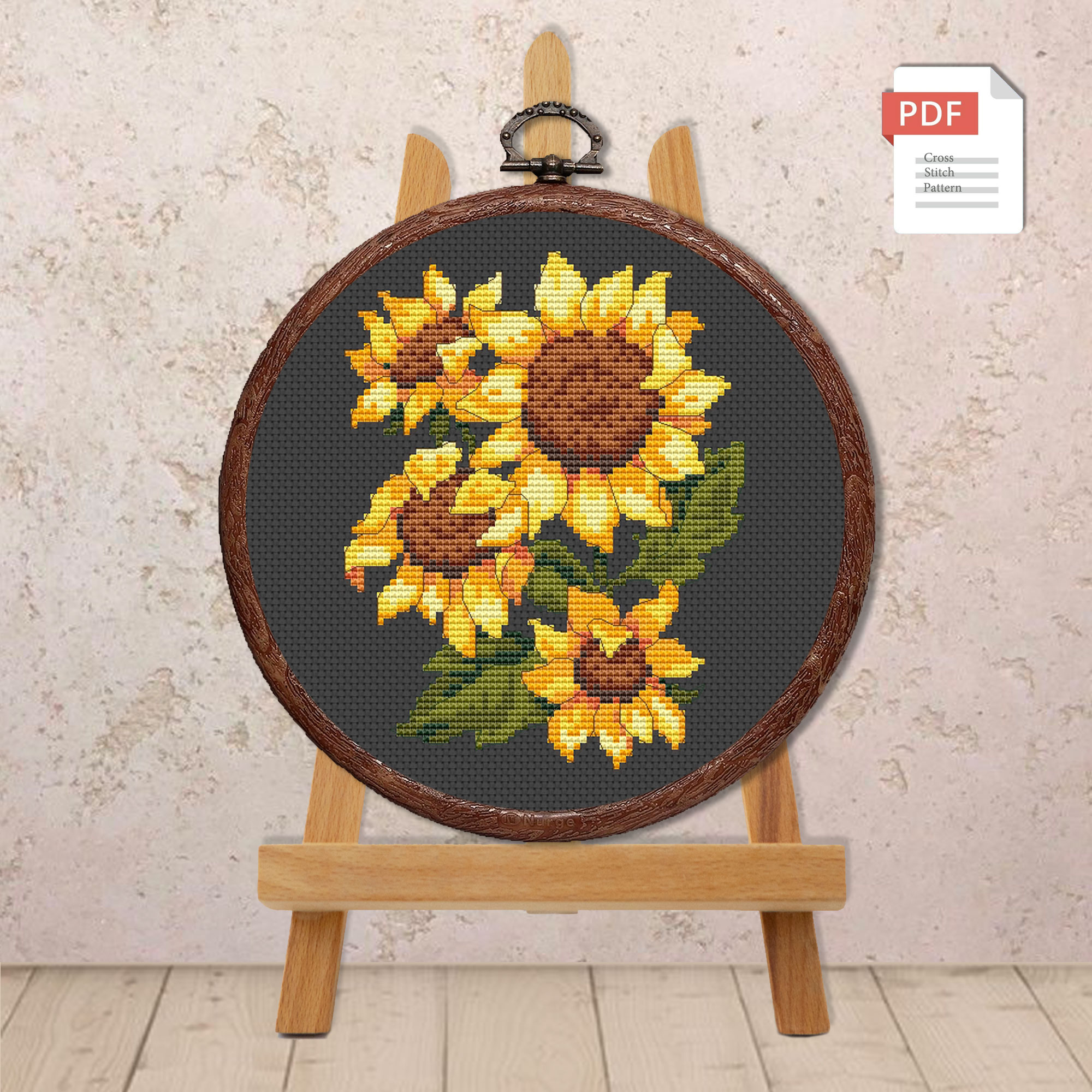 Sunflowers Cross Stitch Pattern #fl.130 - Image 4