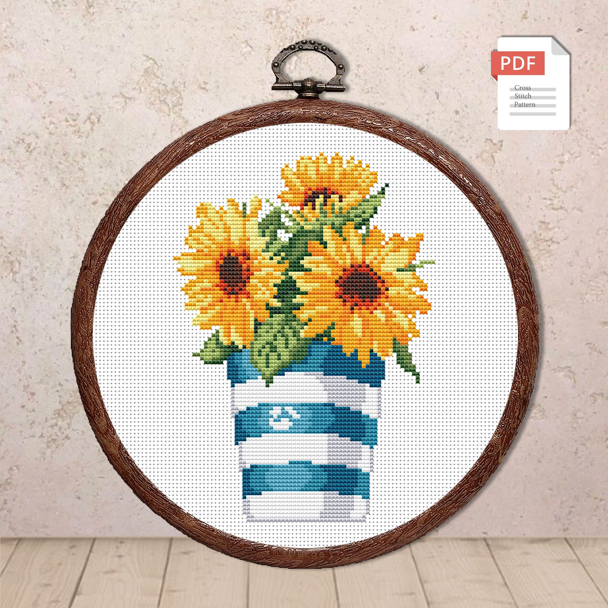 Sunflowers Cross Stitch Pattern #fl.131