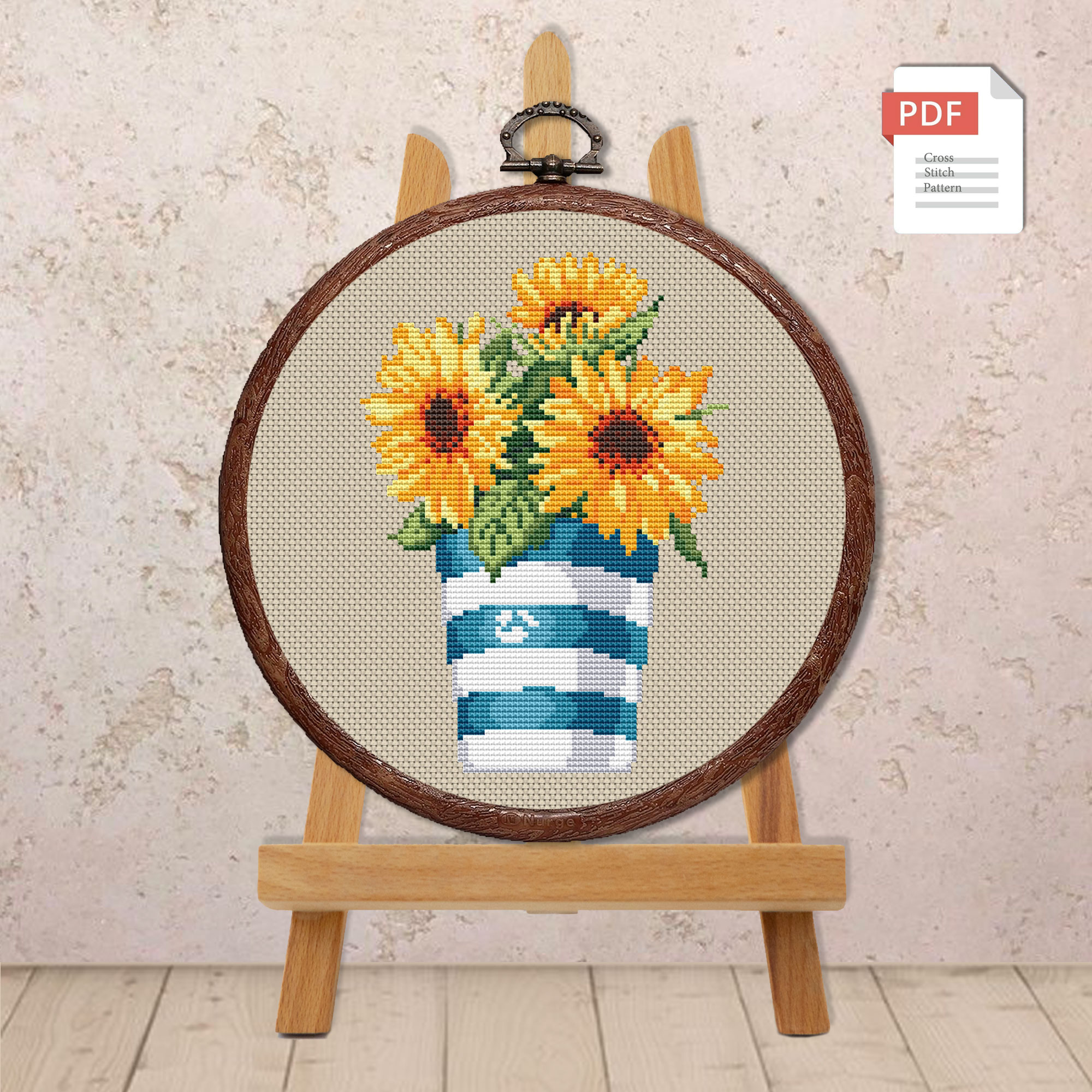 Sunflowers Cross Stitch Pattern #fl.131 - Image 2