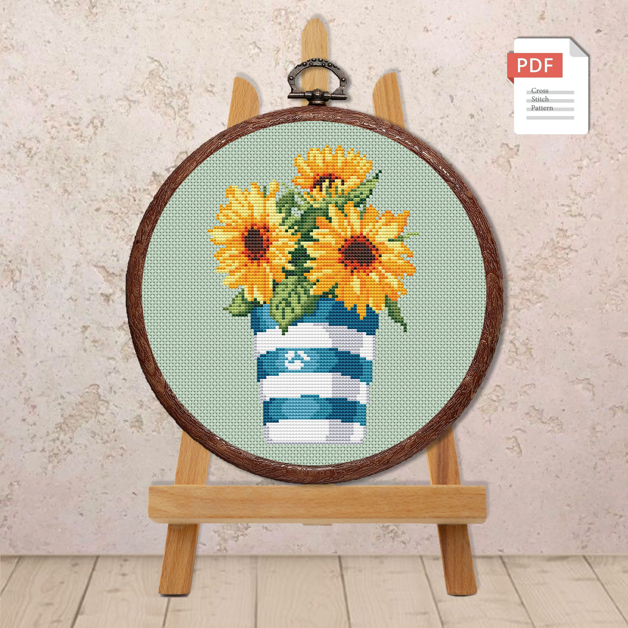 Sunflowers Cross Stitch Pattern #fl.131 - Image 3