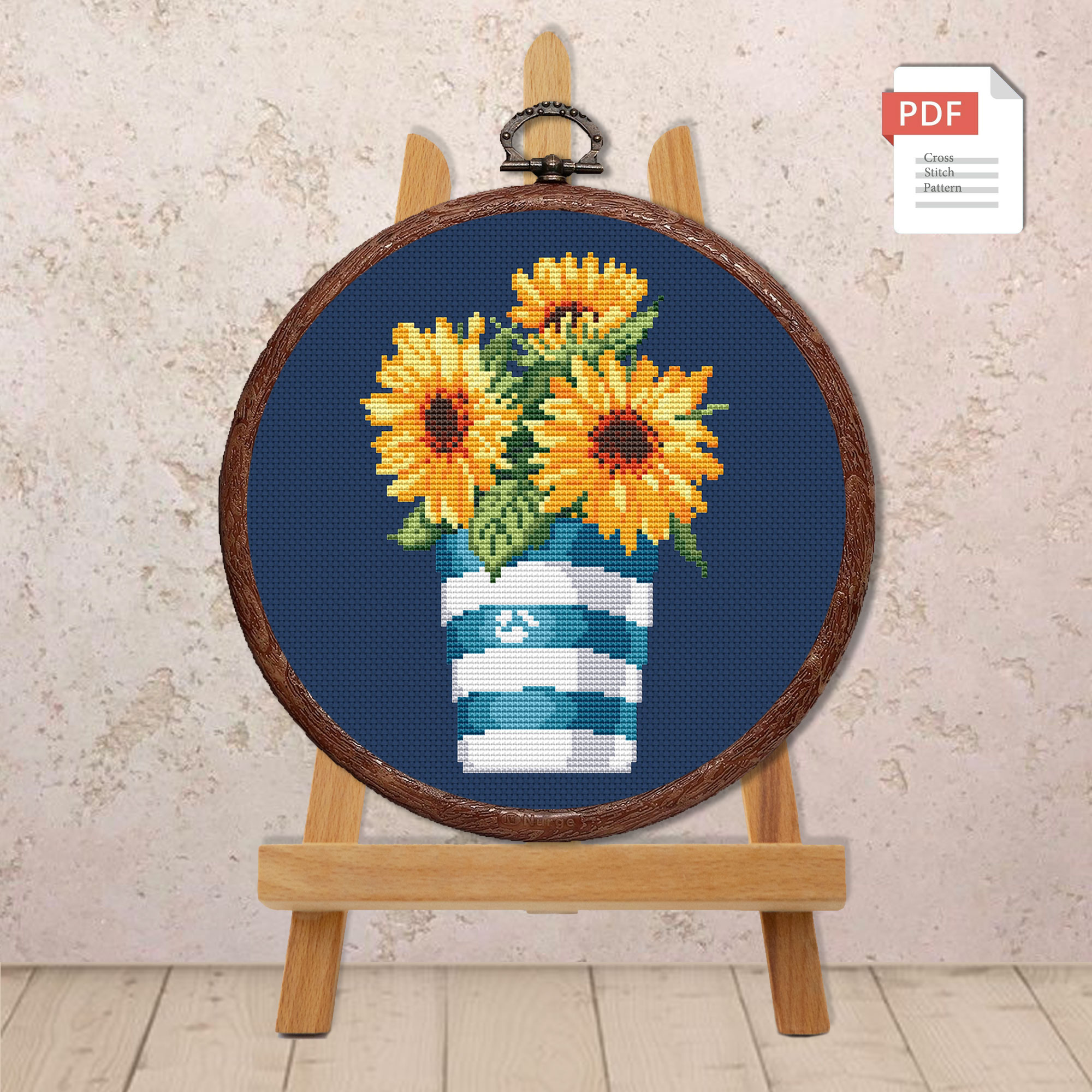 Sunflowers Cross Stitch Pattern #fl.131 - Image 4