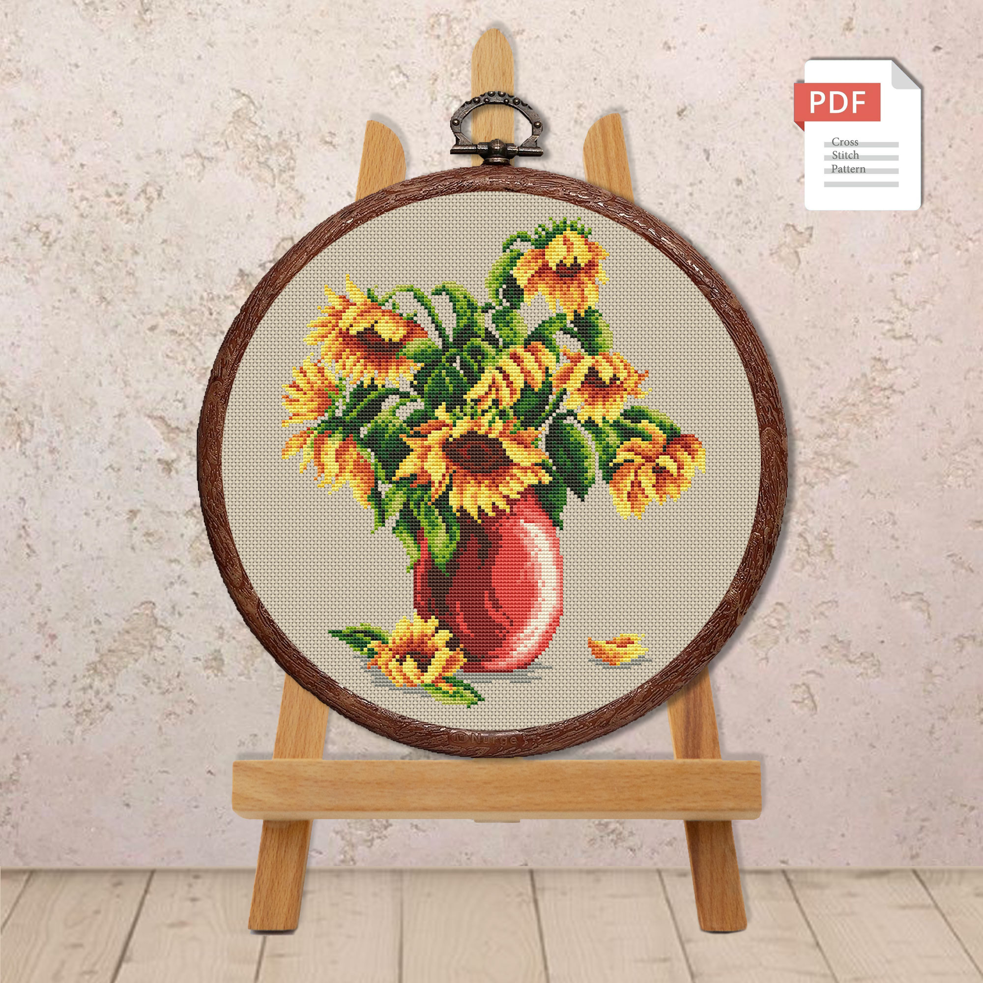Sunflowers Cross Stitch Pattern #fl.132 - Image 2