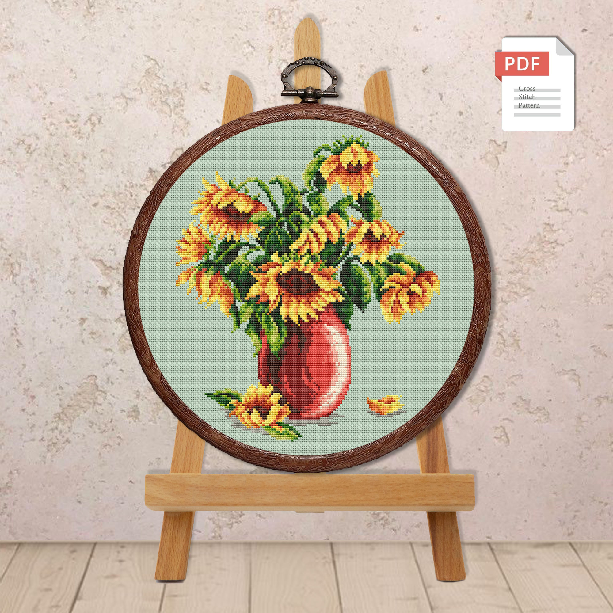 Sunflowers Cross Stitch Pattern #fl.132 - Image 3