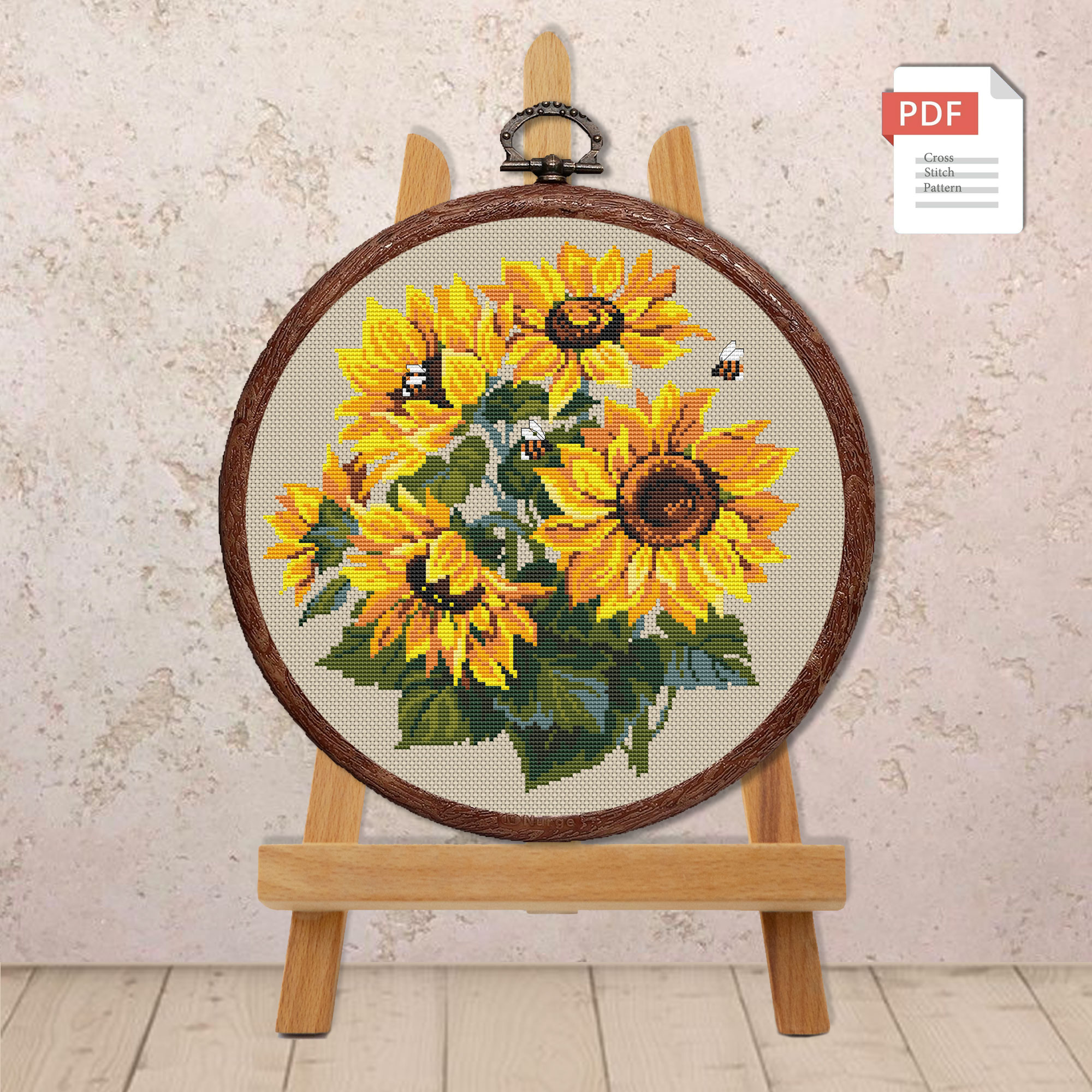 Sunflowers Cross Stitch Pattern #fl.134 - Image 2