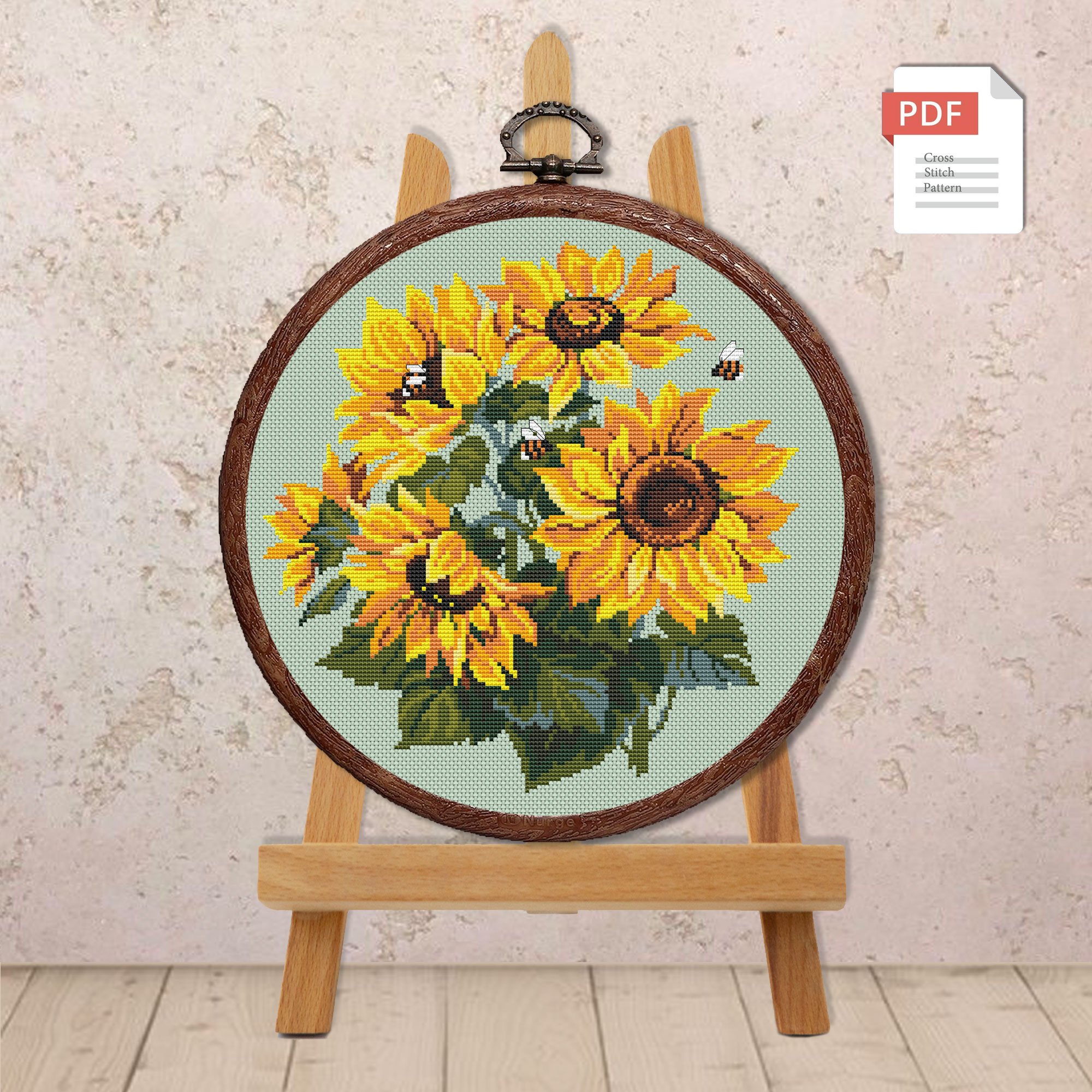 Sunflowers Cross Stitch Pattern #fl.134 - Image 3