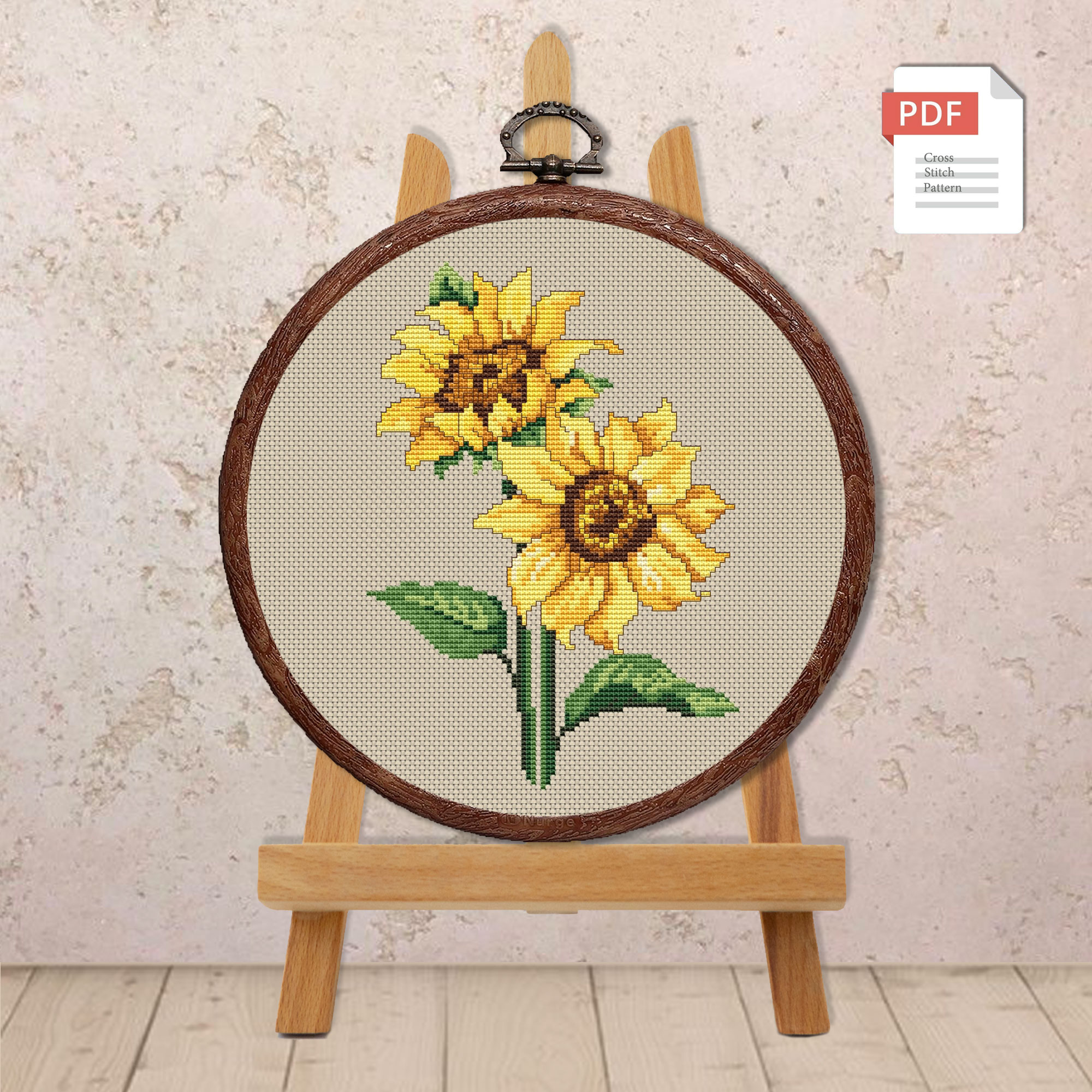 Sunflowers Cross Stitch Pattern #fl.140 - Image 2