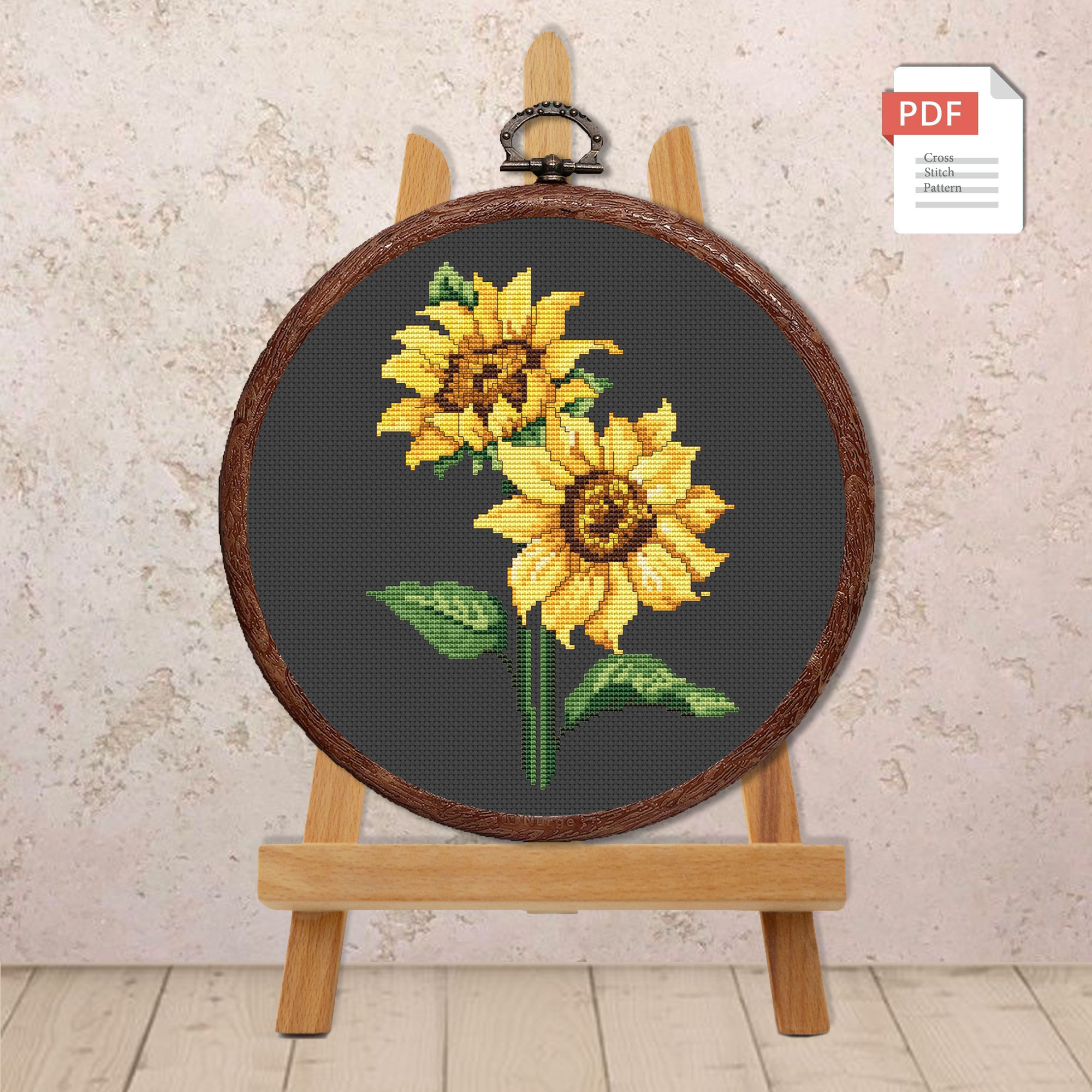 Sunflowers Cross Stitch Pattern #fl.140 - Image 3
