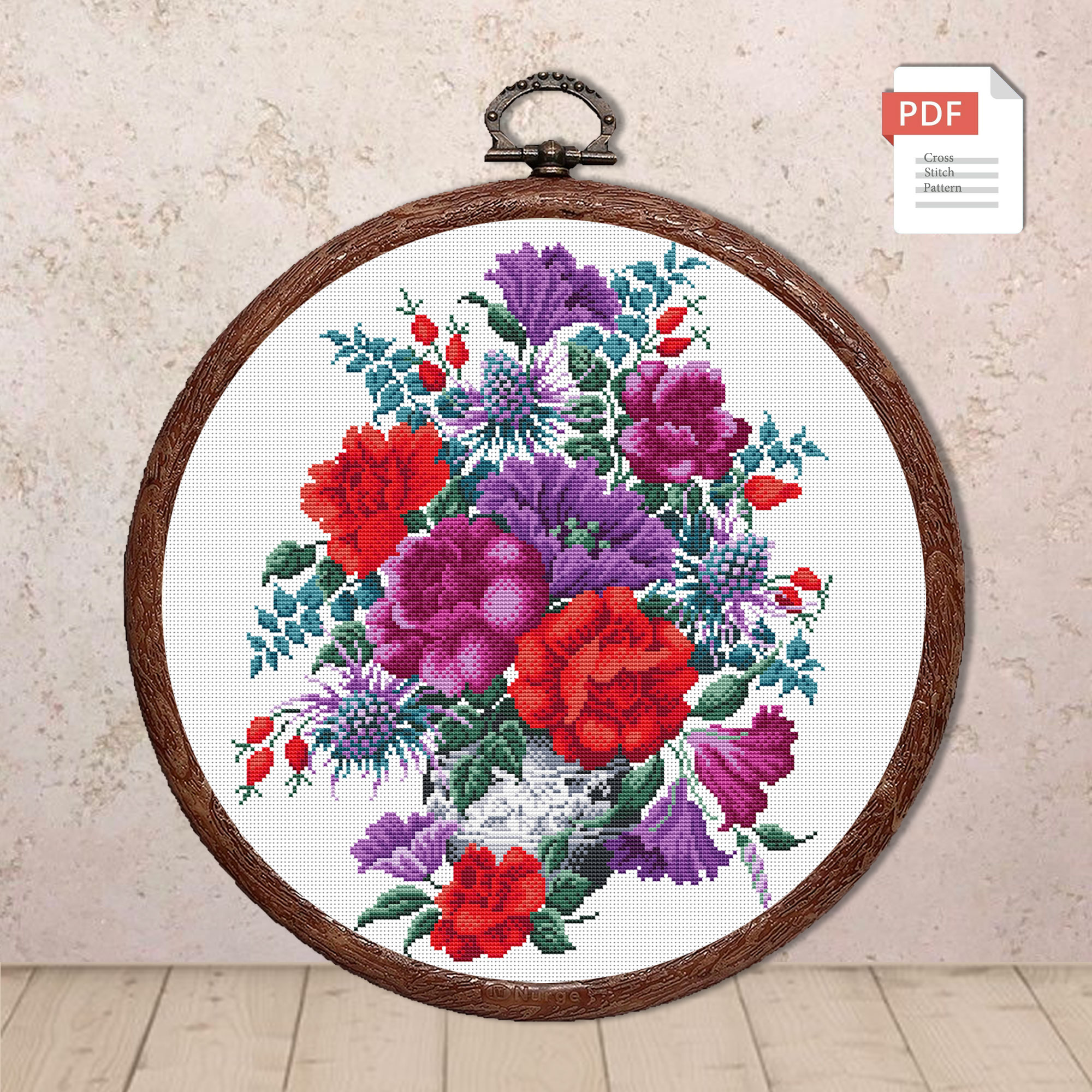 Bouquet Cross Stitch Pattern #fl.178
