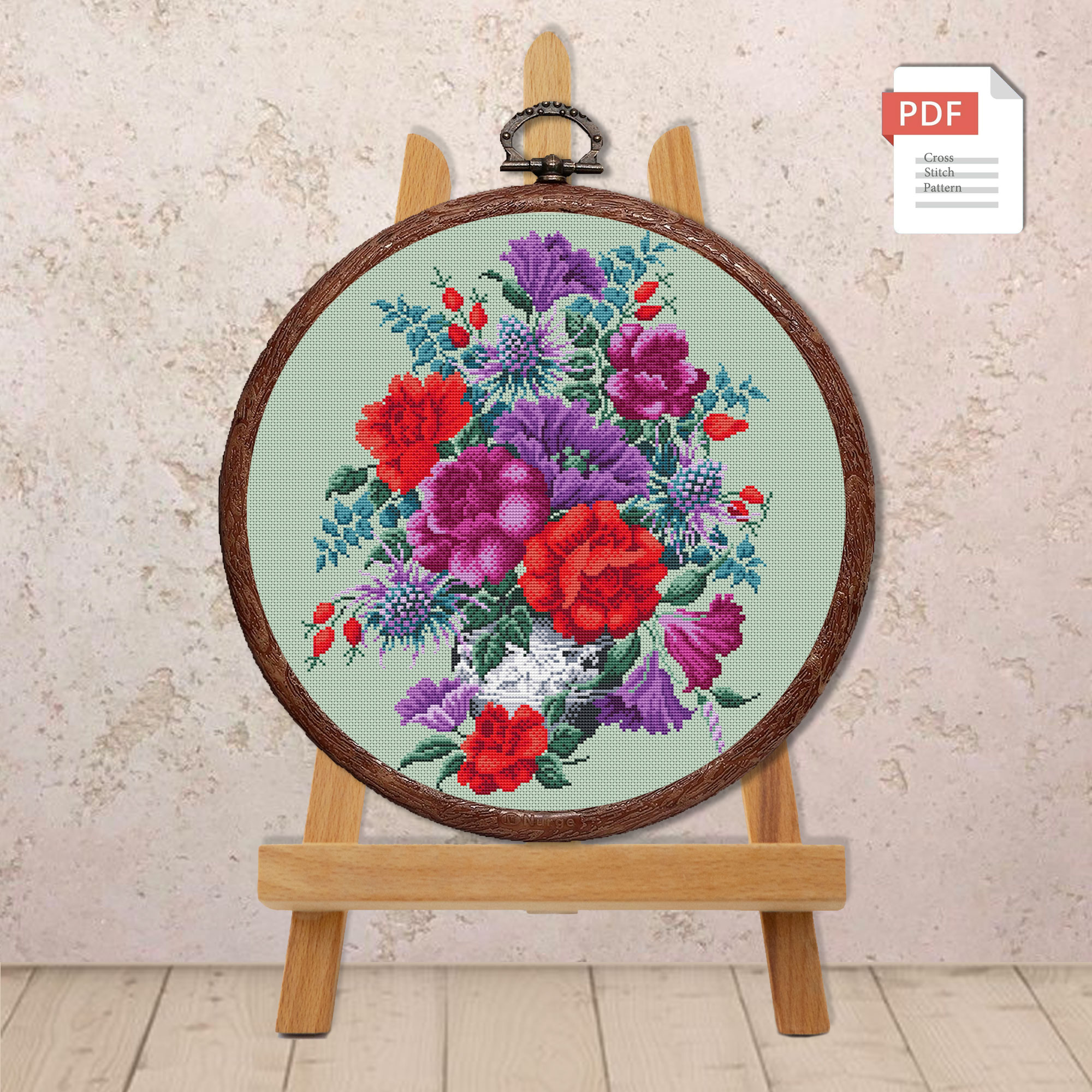 Bouquet Cross Stitch Pattern #fl.178 - Image 2