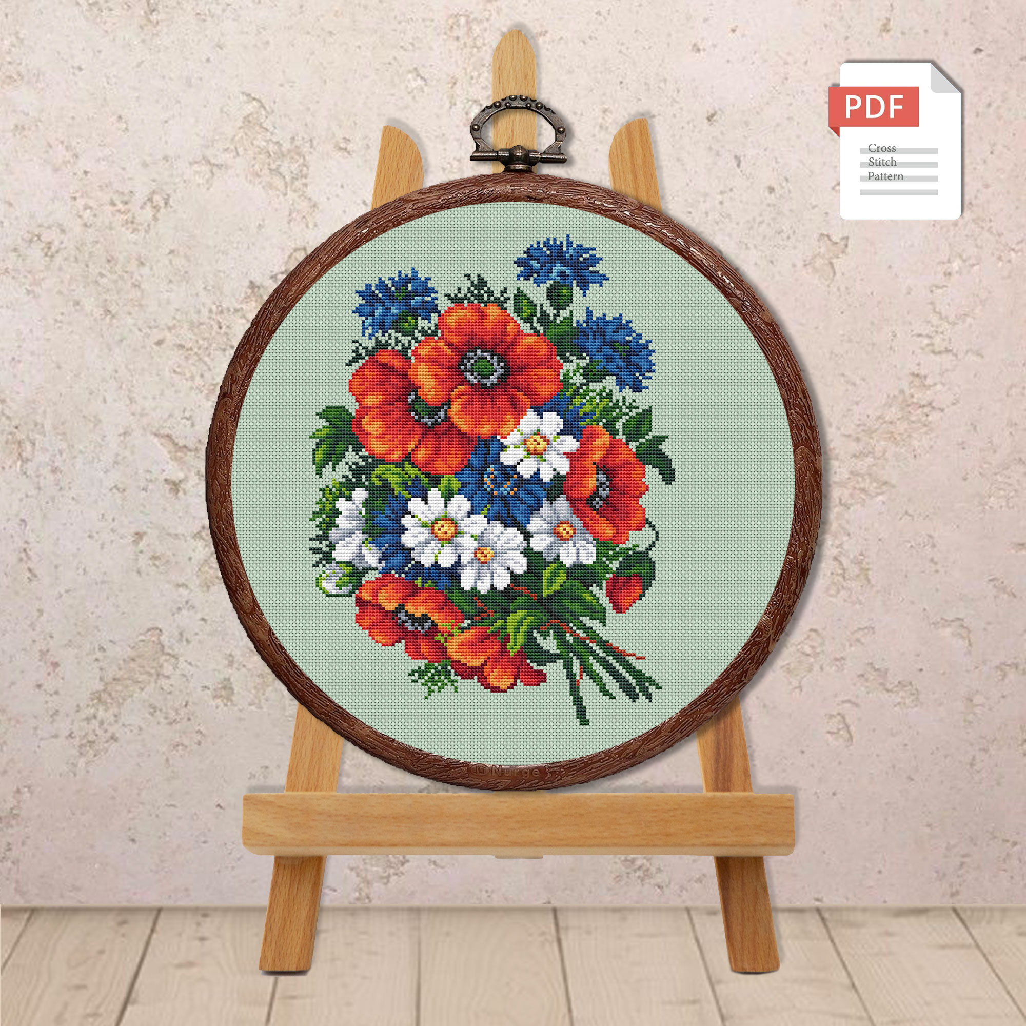 Wildflowers Cross Stitch Pattern #fl.182 - Image 3