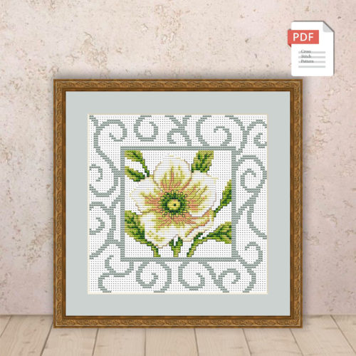 Flower Cross Stitch Pattern #flc016
