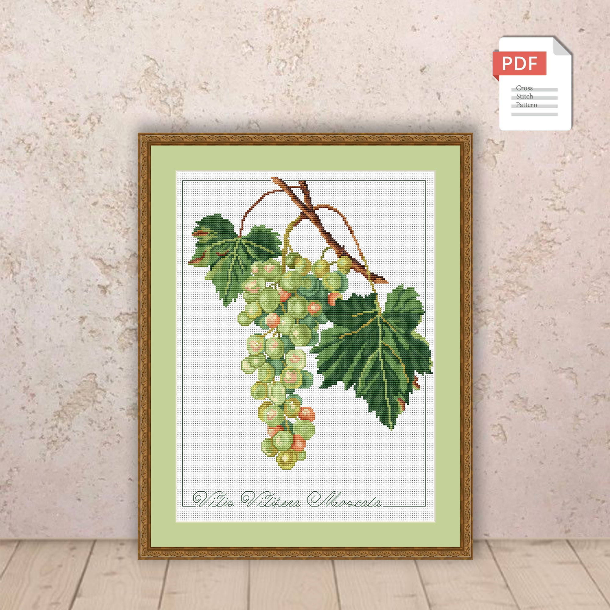 Set of 12 Fruits Cross Stitch Patterns #flc036 - Image 9
