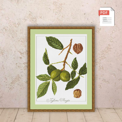 Walnut Cross Stitch Pattern #flc030