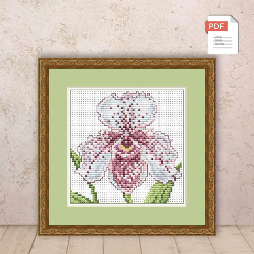 Orchid Cross Stitch Pattern #flc038