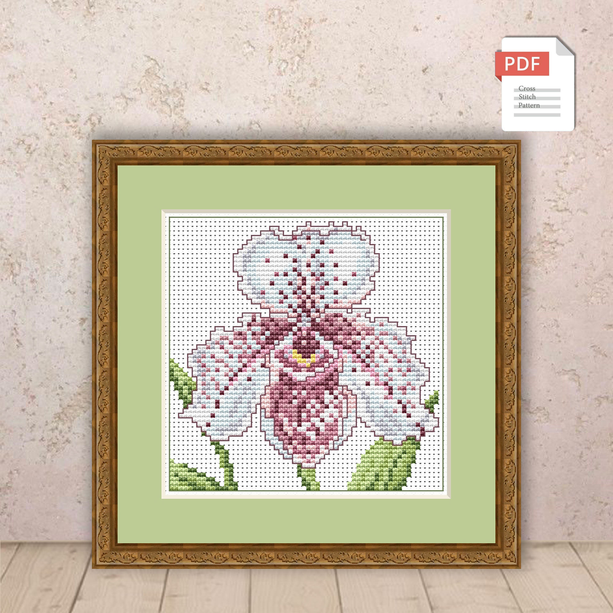 Orchid Cross Stitch Pattern #flc038