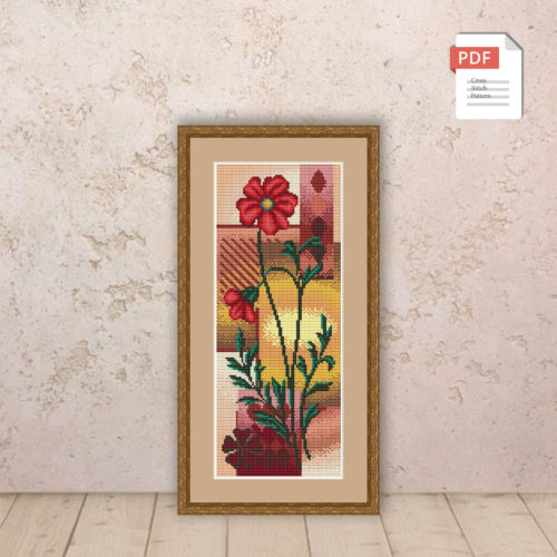 Poppies Cross Stitch Patterns #flc044