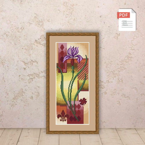 Irises Cross Stitch Patterns #flc045