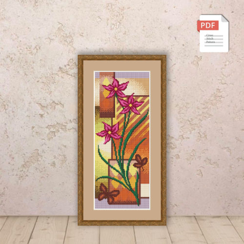 Lilies Cross Stitch Patterns #flc046