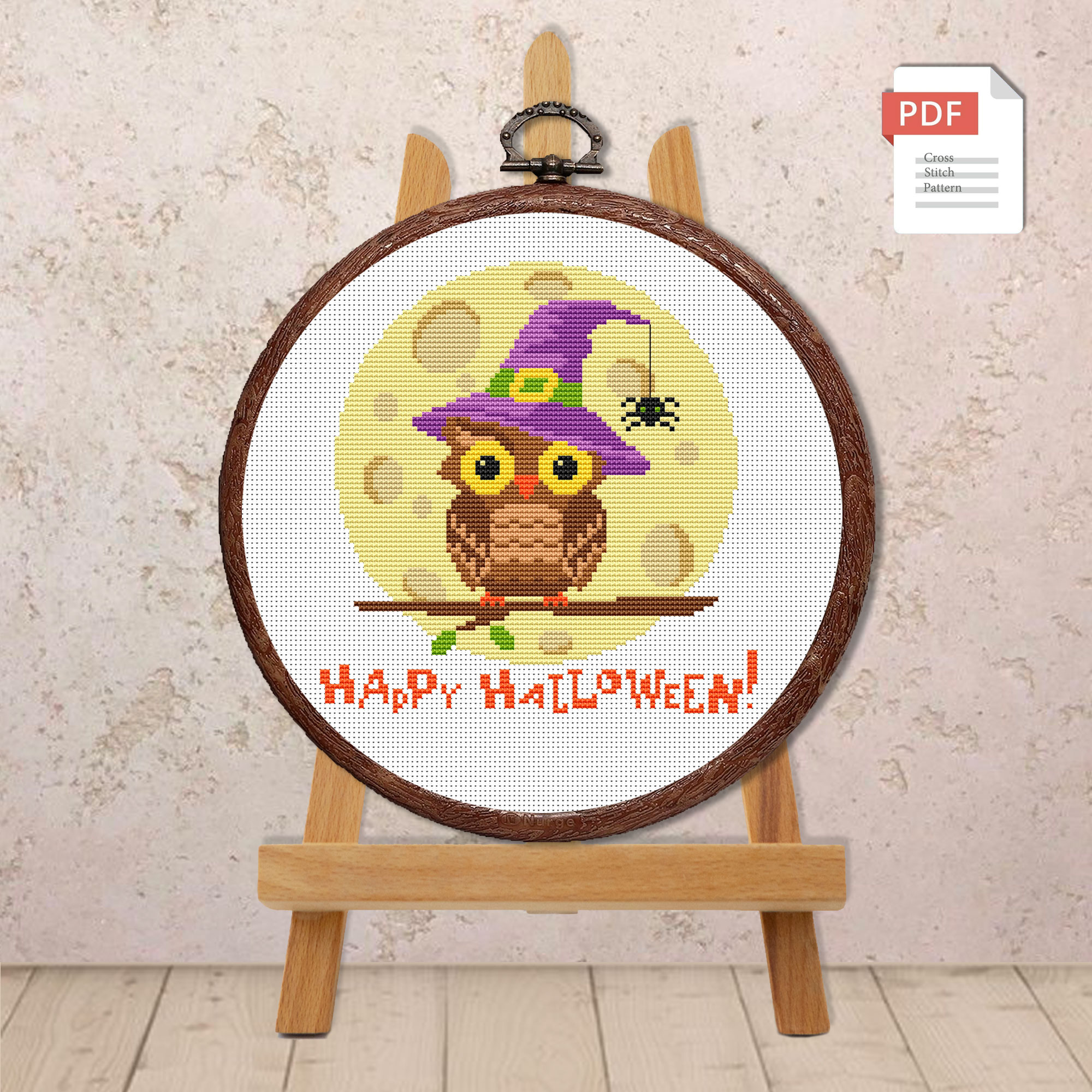 Happy Halloween Cross Stitch Pattern #hld005 - Image 2