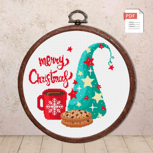Merry Christmas Cross Stitch Pattern #hld014