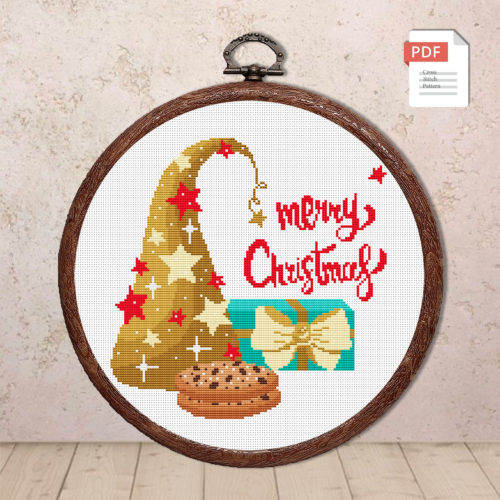 Merry Christmas Cross Stitch Pattern #hld015