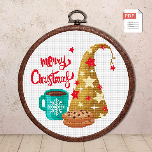 Merry Christmas Cross Stitch Pattern #hld016