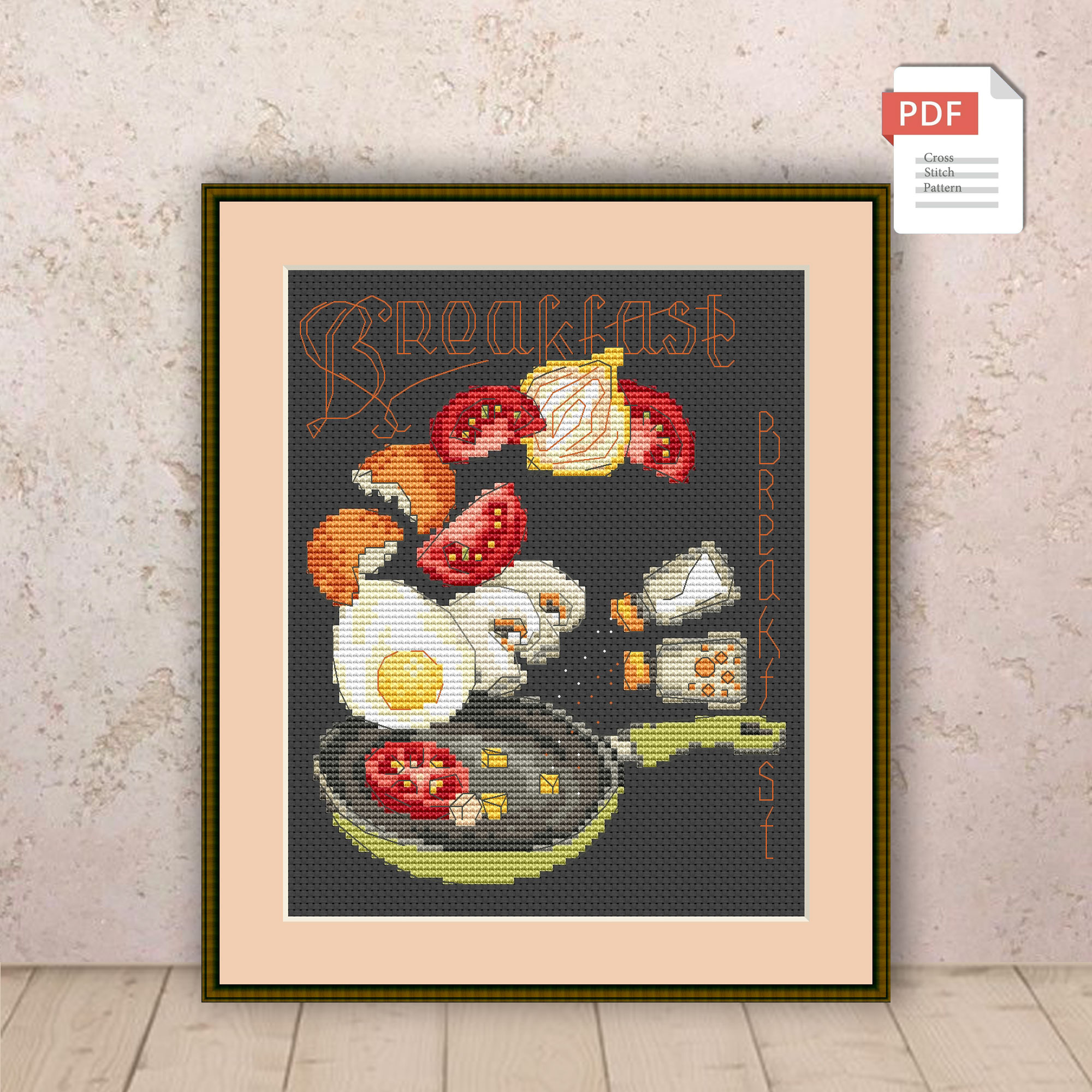 Breakfast Cross Stitch Patterns #kt.031 - Image 2