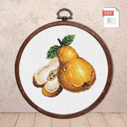 Pear Cross Stitch Pattern #kt.042