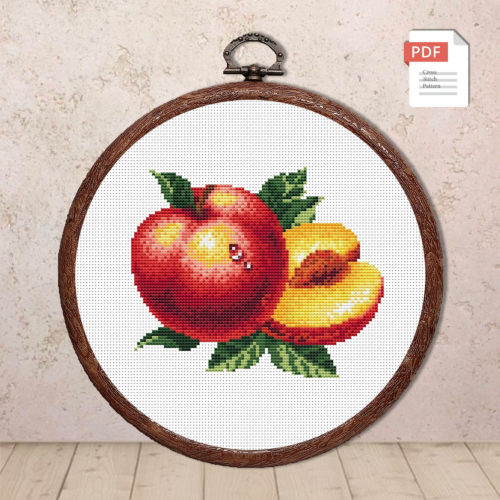 Peach Cross Stitch Pattern #kt.043