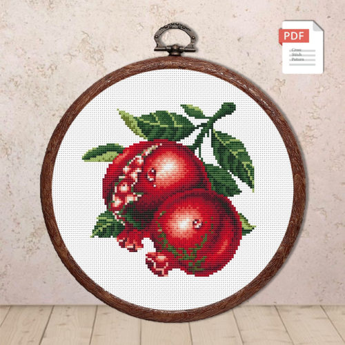 Pomegranate Cross Stitch Pattern #kt.047