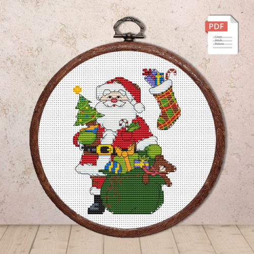 Santa Claus Cross Stitch Pattern #mch.004