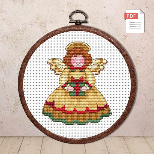 Christmas Angel Cross Stitch Pattern #mch.006