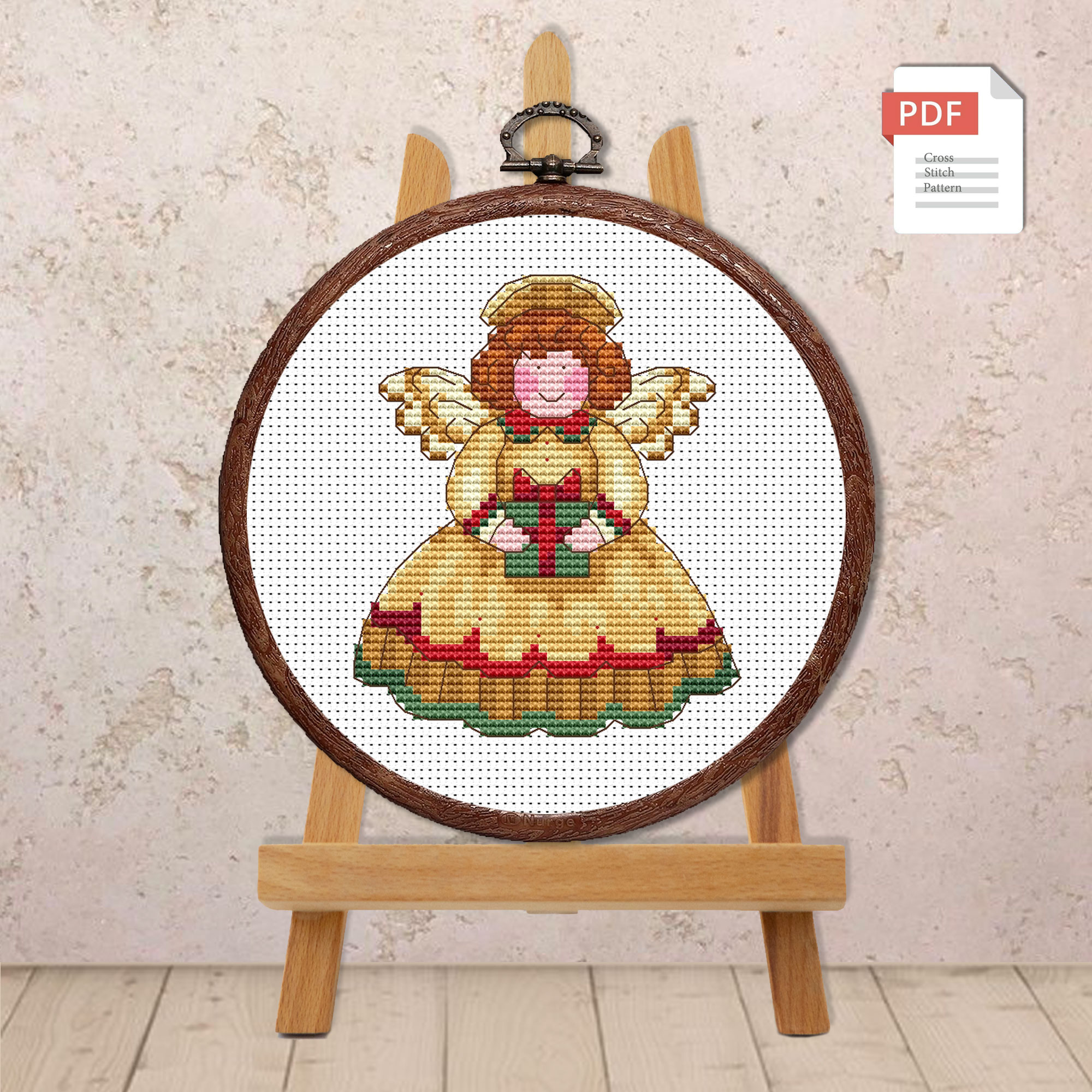 Christmas Angel Cross Stitch Pattern #mch.006 - Image 2