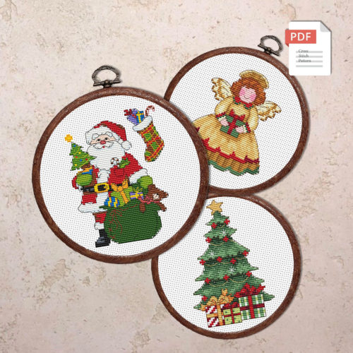 Christmas Set Cross Stitch Pattern #mch.007