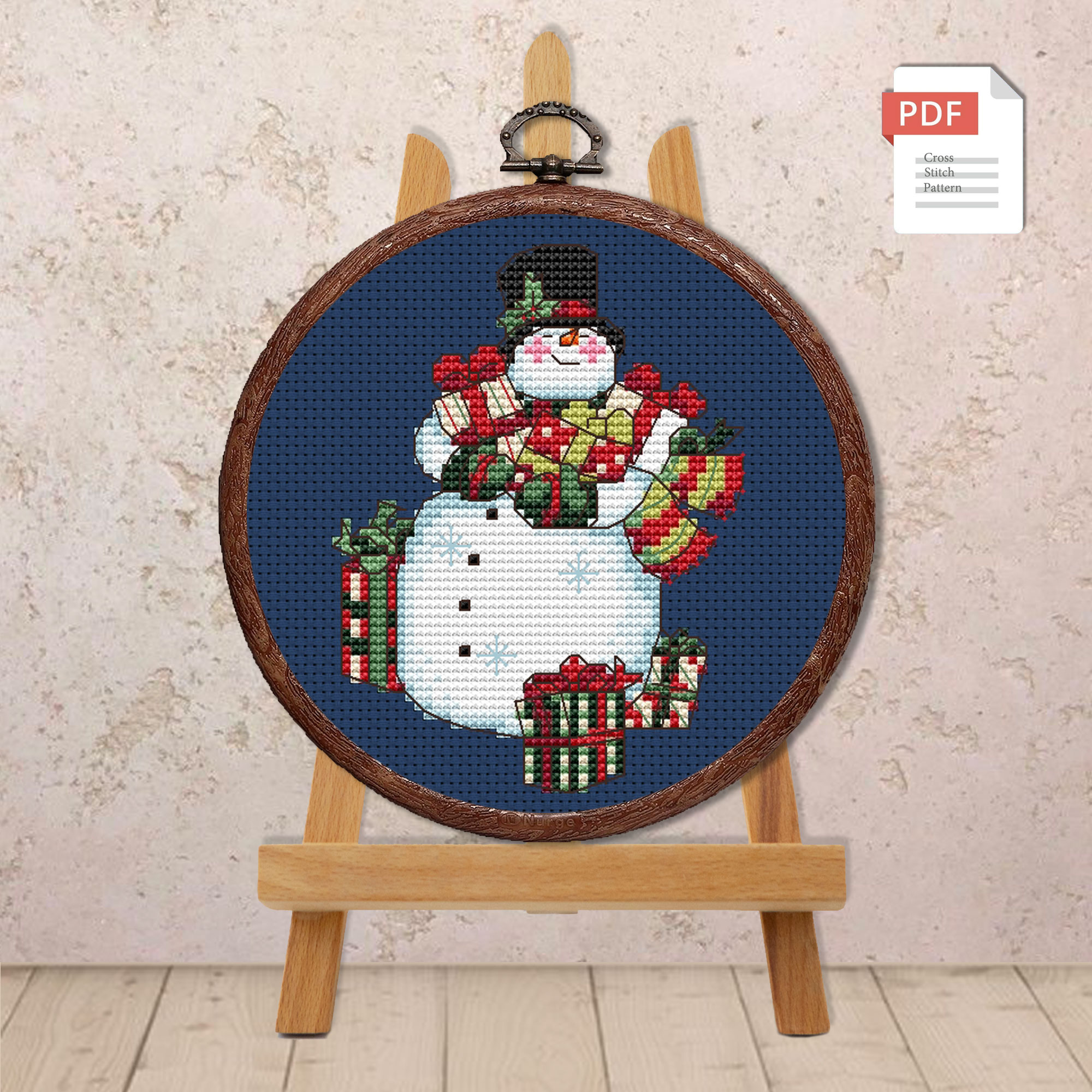 Snowman Cross Stitch Pattern #mch.008 - Image 3