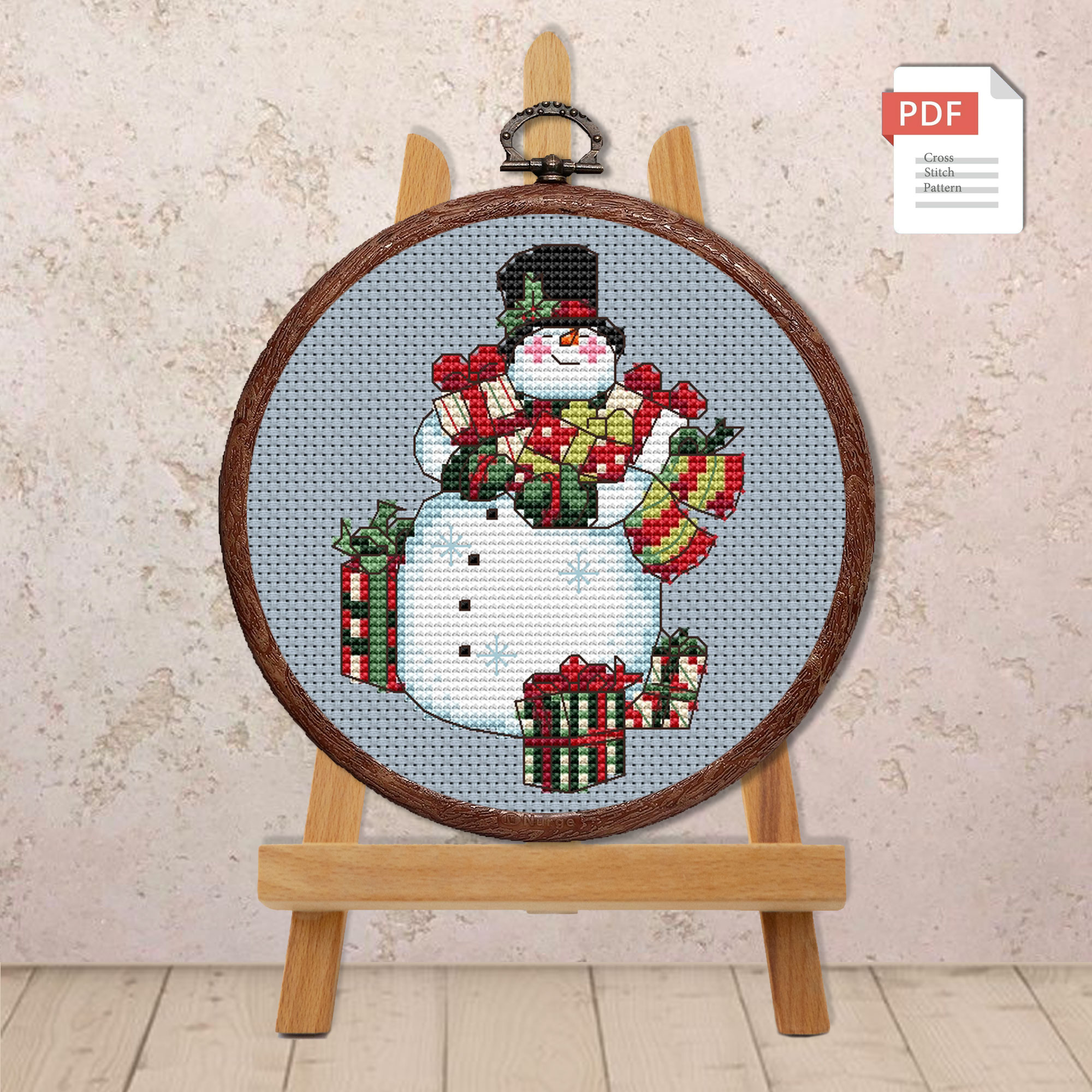 Snowman Cross Stitch Pattern #mch.008 - Image 2
