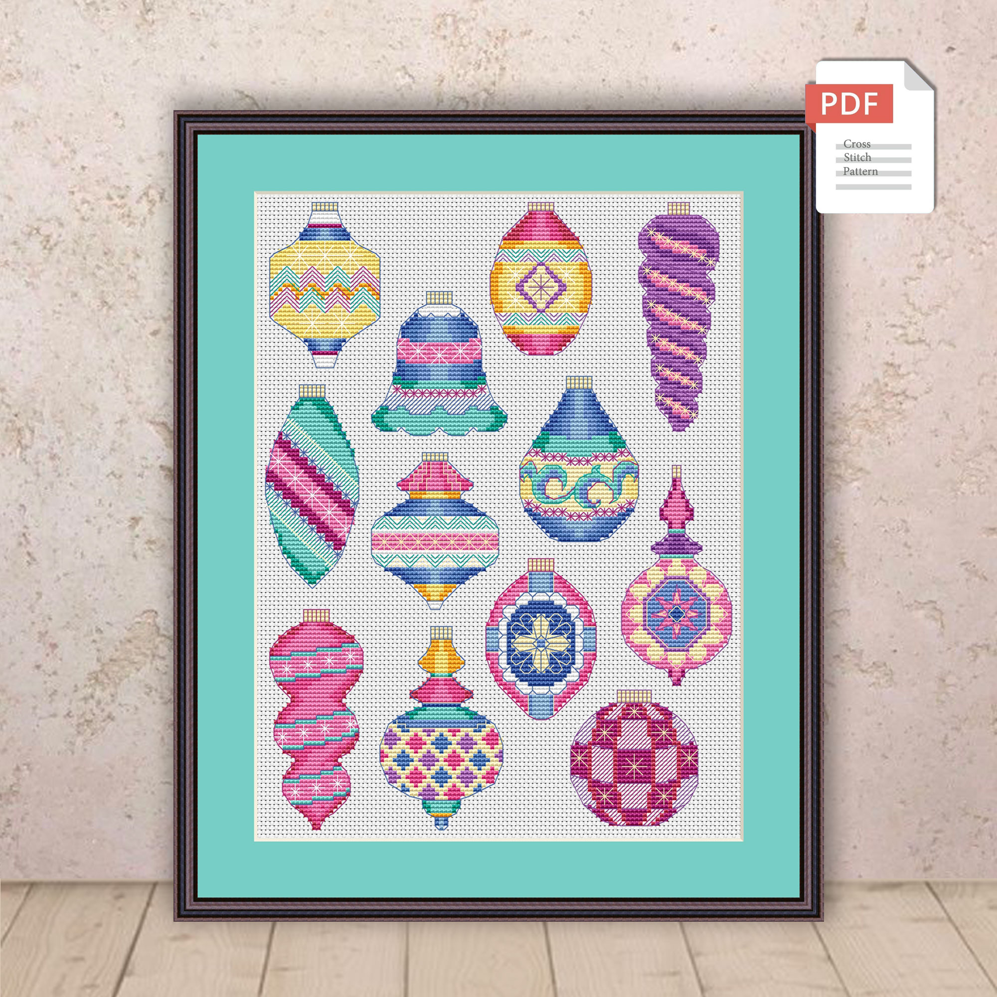 Christmas Toys Set Cross Stitch Patterns #mch.012 - Image 2