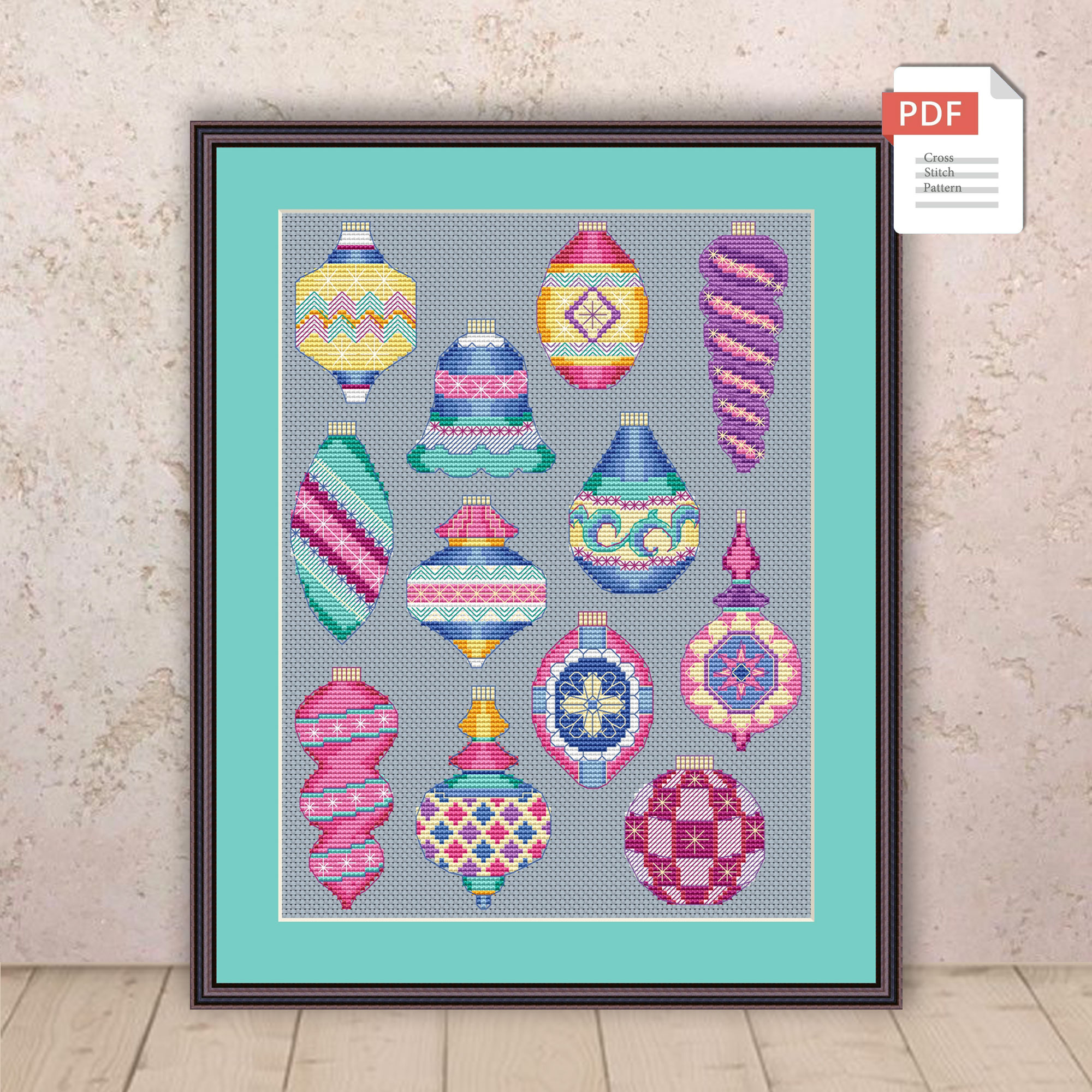 Christmas Toys Set Cross Stitch Patterns #mch.012 - Image 3