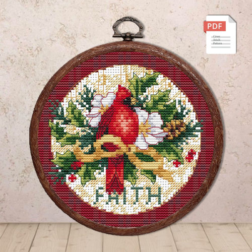 Faith Christmas Ornaments Cross Stitch Pattern #mch.013