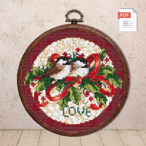 Love Christmas Ornaments Cross Stitch Pattern #mch.015