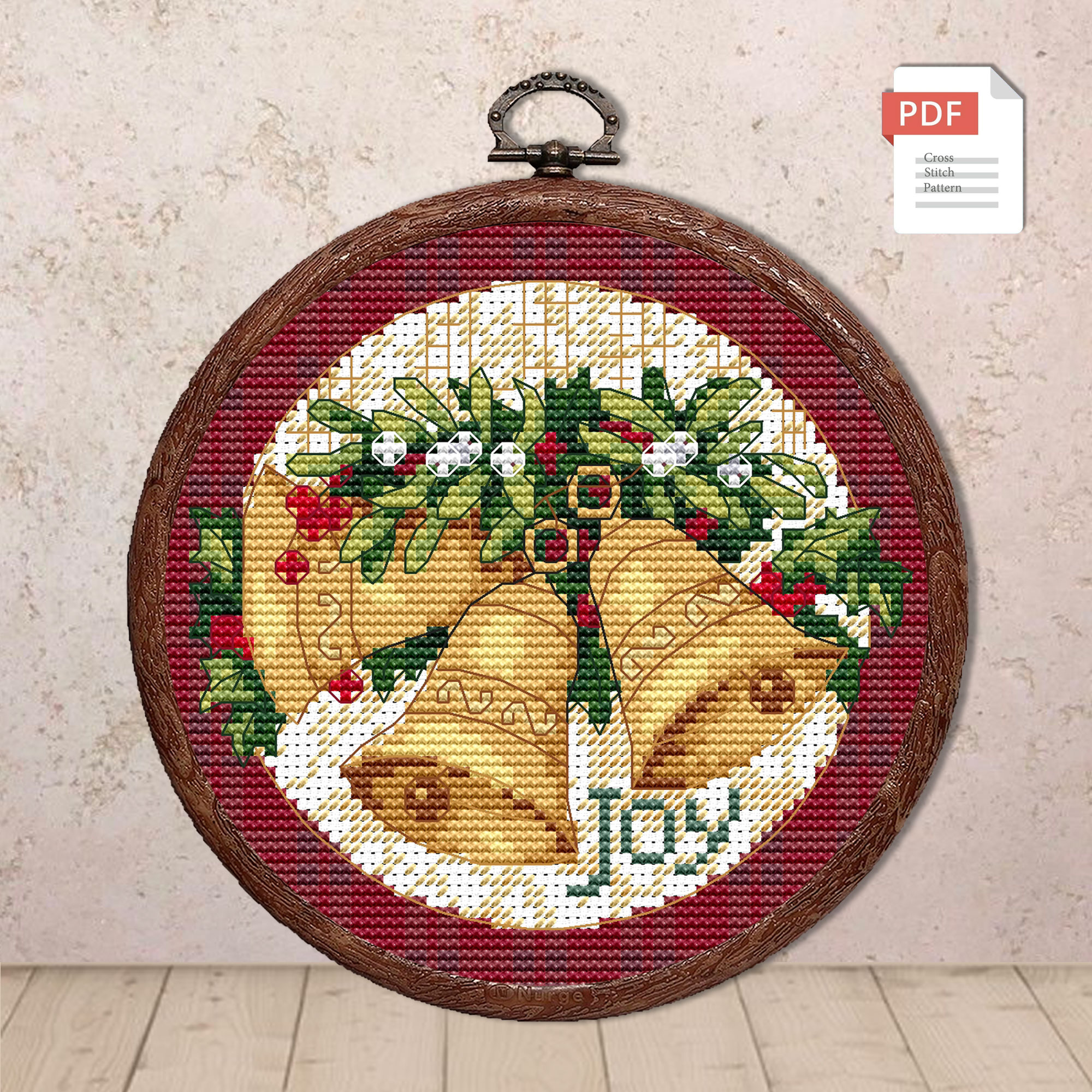 Joy Christmas Ornaments Cross Stitch Pattern #mch.016