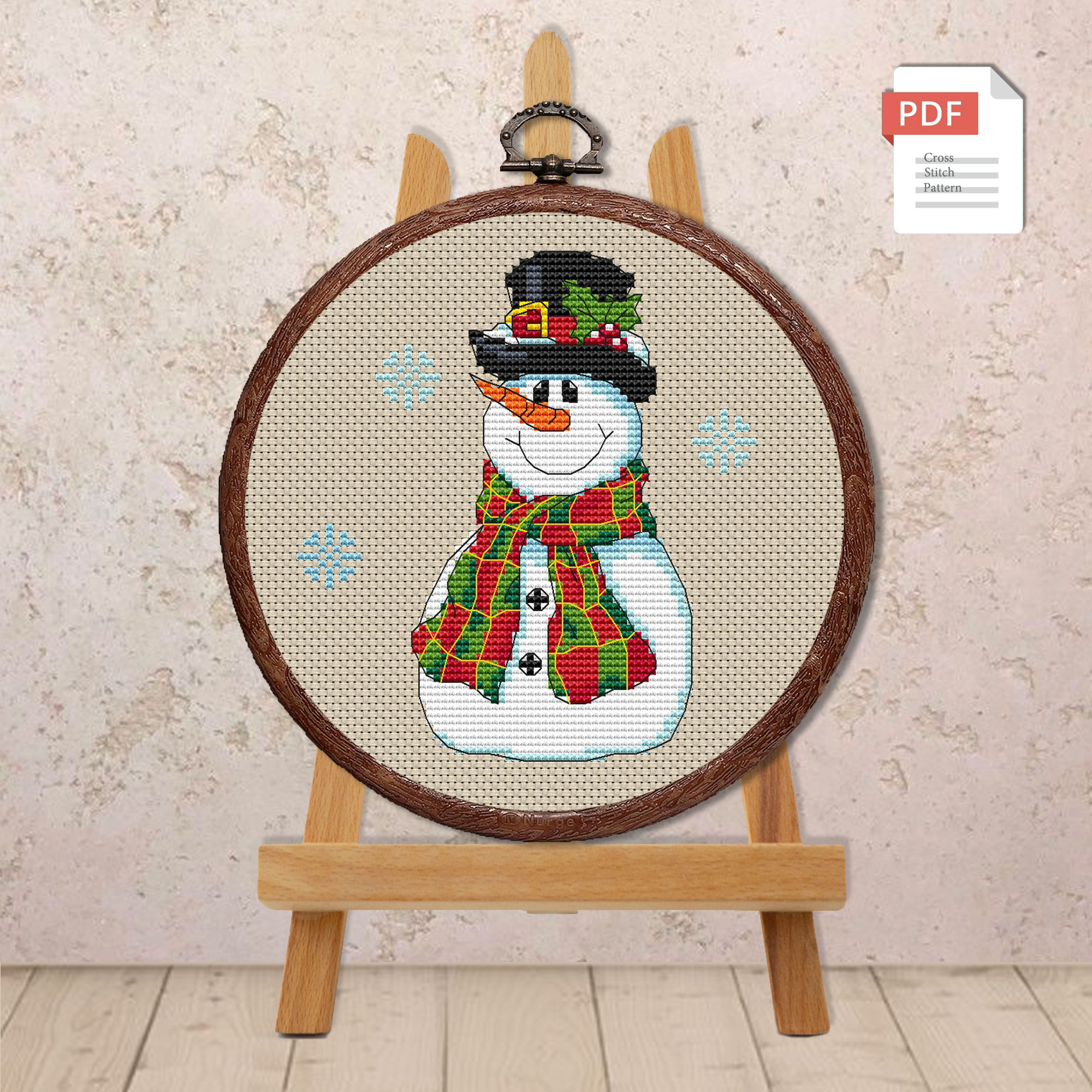 Snowman Cross Stitch Pattern #mch.022 - Image 2