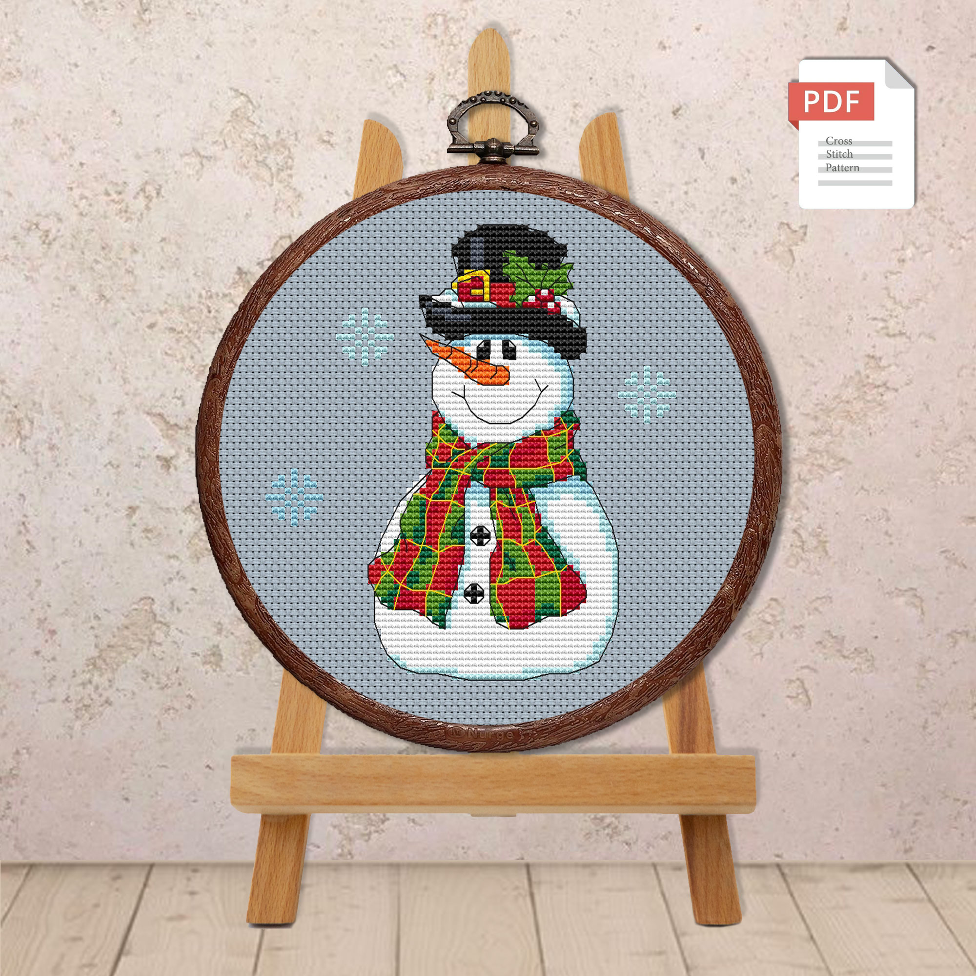 Snowman Cross Stitch Pattern #mch.022 - Image 3